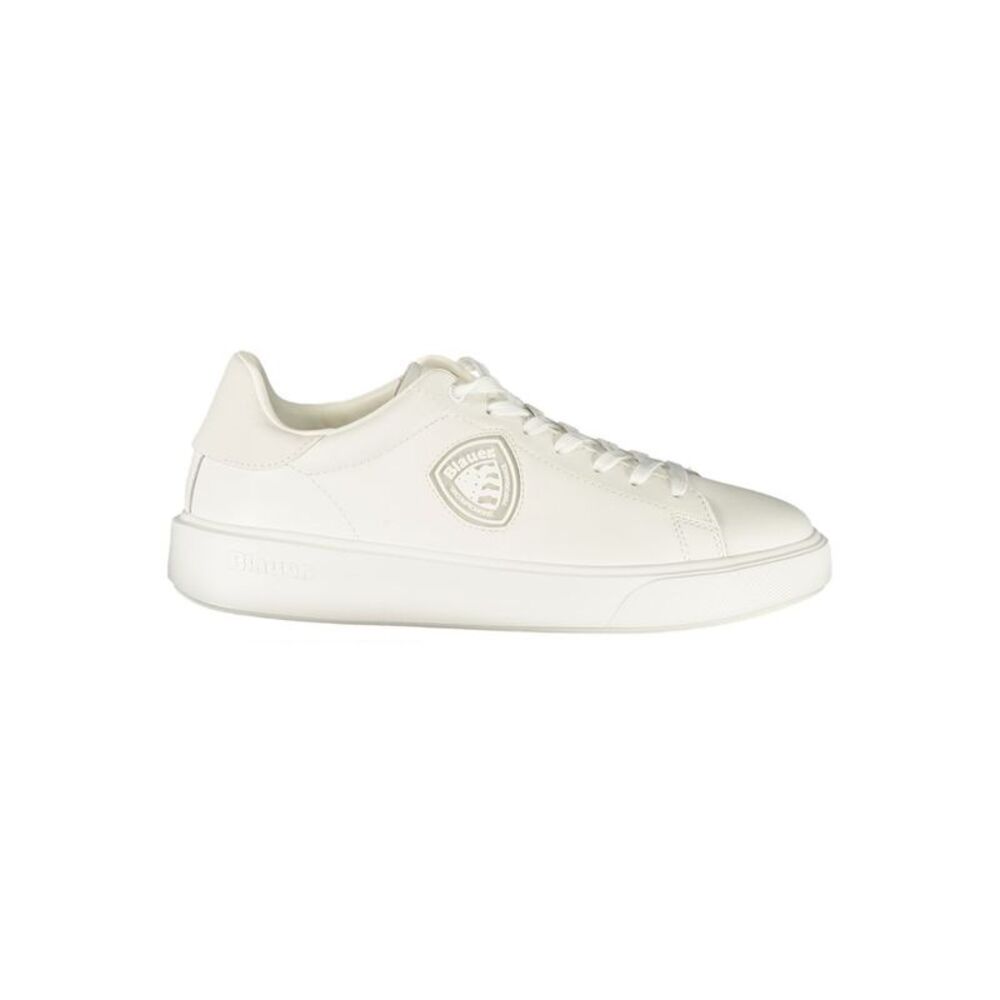 Blauer White Polyurethane Men's Men's Sneaker